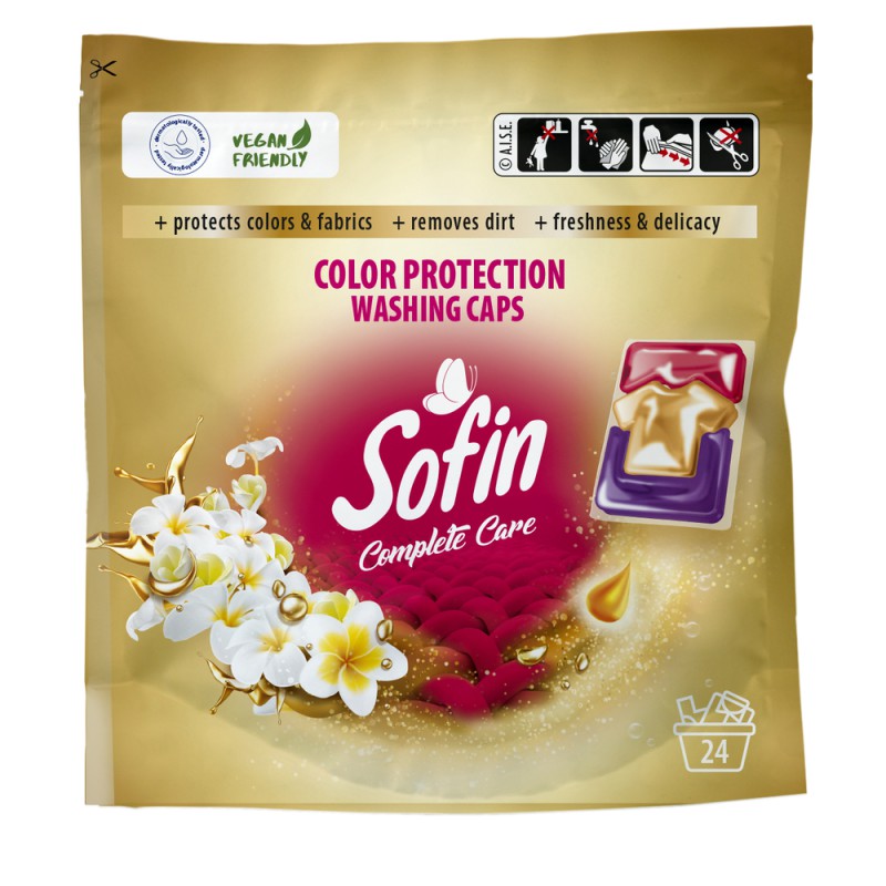 Sofin Complete Care & Color Protection Kapsułki do Prania Tkanin Kolorowych 24 Sztuki